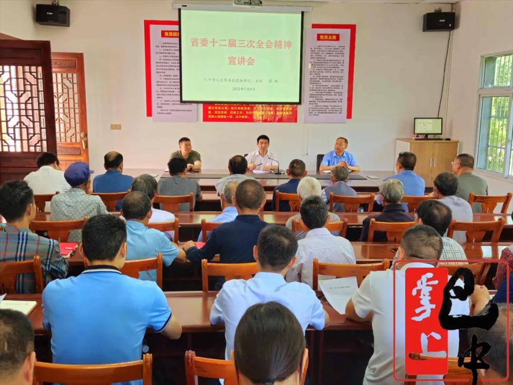 李映深入联系村恩阳区双胜镇天良村宣讲省委十二届三次全会精神