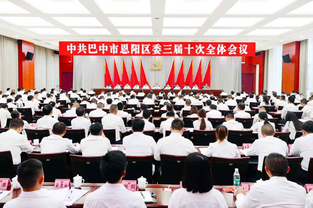 中国共产党巴中市恩阳区第三届委员会第十次全体会议公报